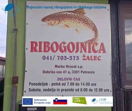 Obisk Ribogojnice Žalec v okviru projekta Trajnostni razvoj ribogojstva in ribiškega turizma